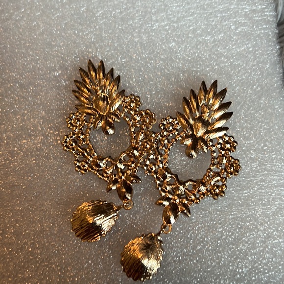 Rhinestone Drop Earrings - Picture 4 of 6